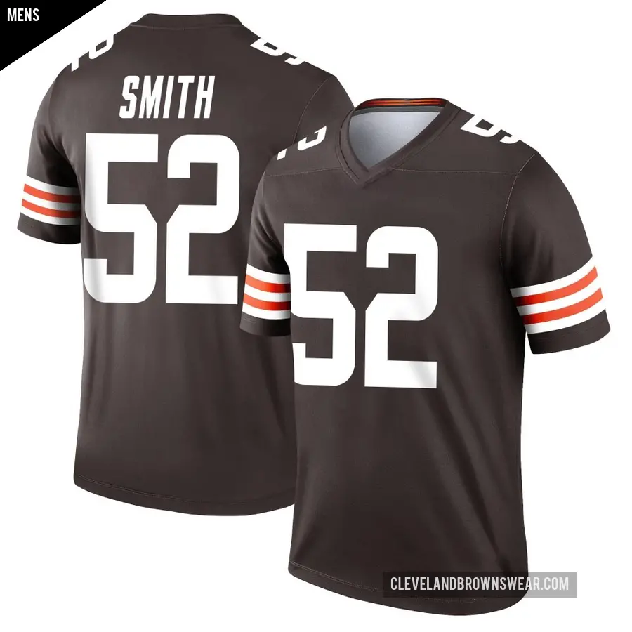 Men's Cleveland Browns ＃52 Elerson G. Smith Brown Legend Jersey