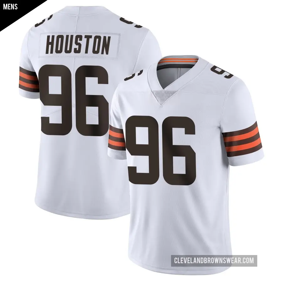 Men's Cleveland Browns ＃96 James Houston White Limited Vapor Untouchable Jersey