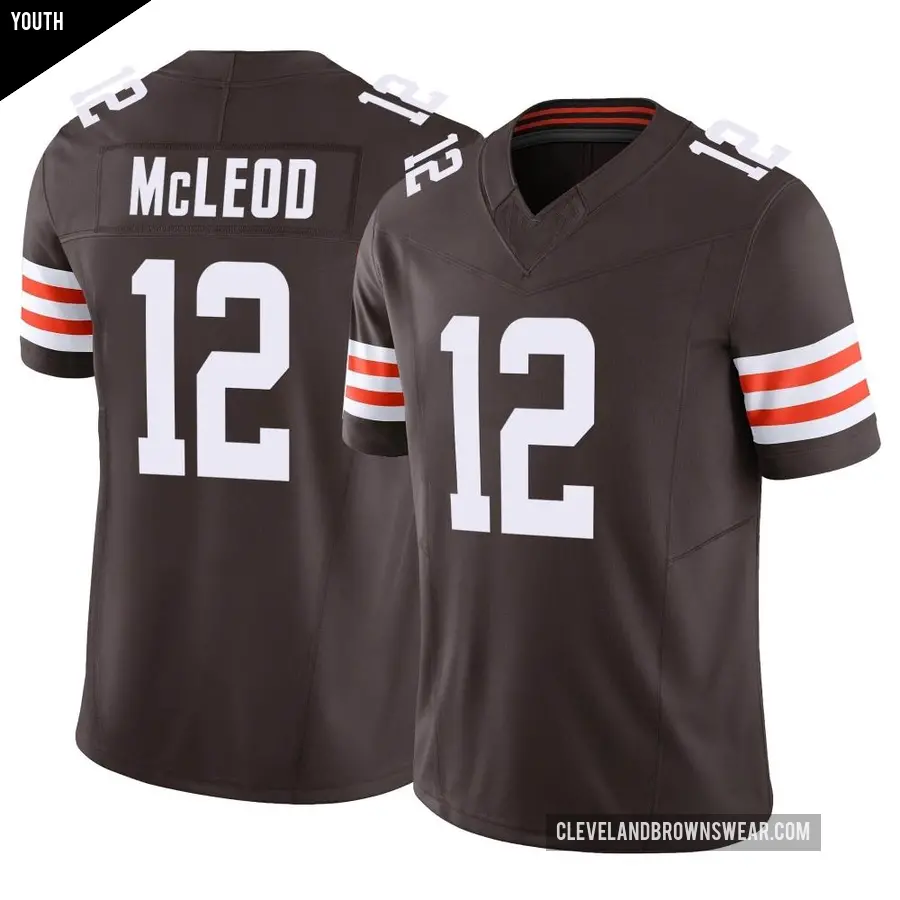 Youth Cleveland Browns ＃12 Rodney McLeod Jr. Brown Limited Vapor F.U.S.E. Jersey