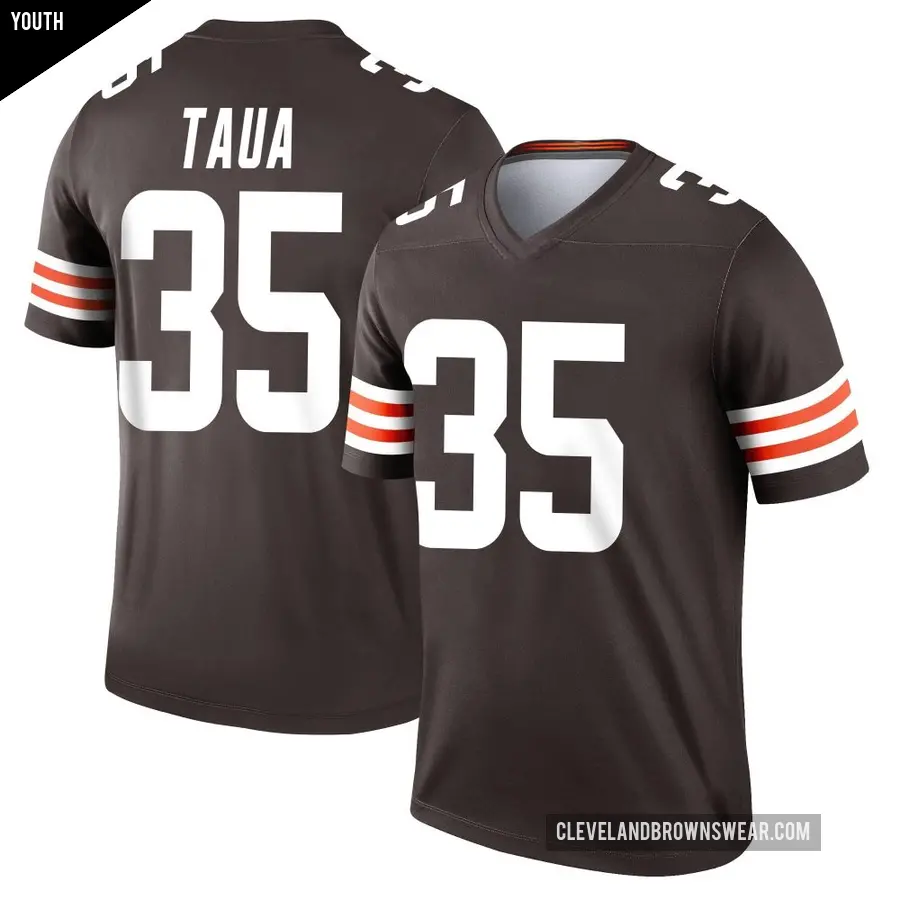 Youth Cleveland Browns ＃35 Toa Taua Brown Legend Jersey