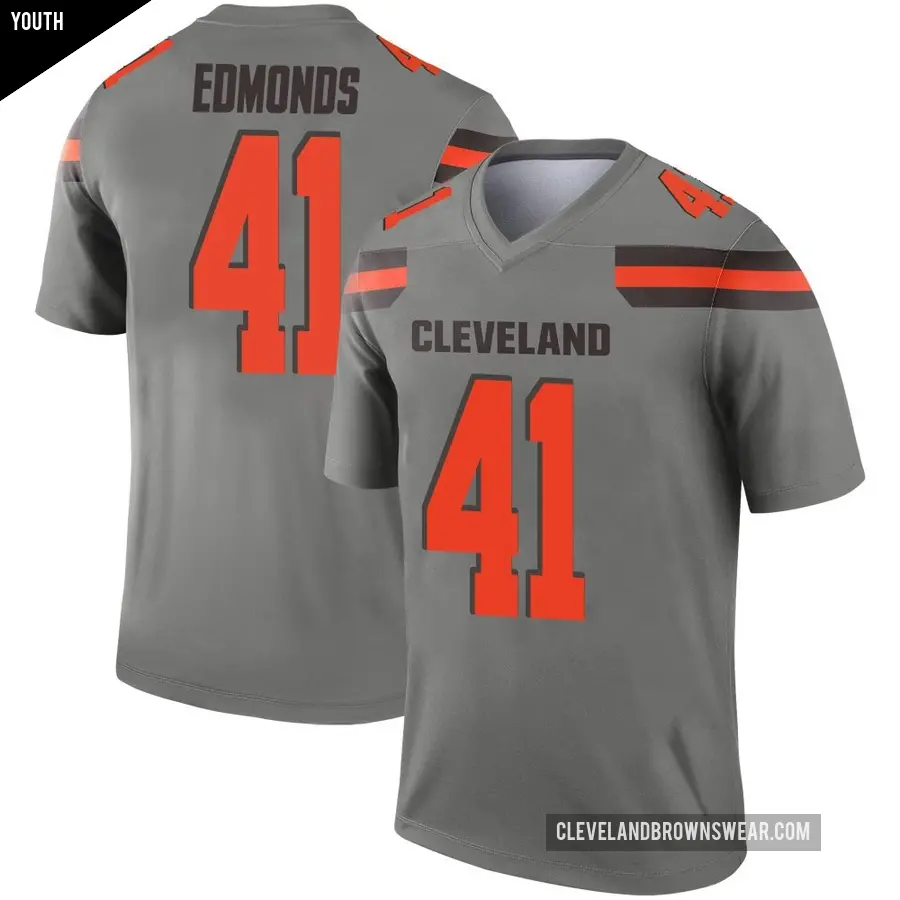 Youth Cleveland Browns ＃41 Christopher Edmonds Legend Inverted Silver Jersey