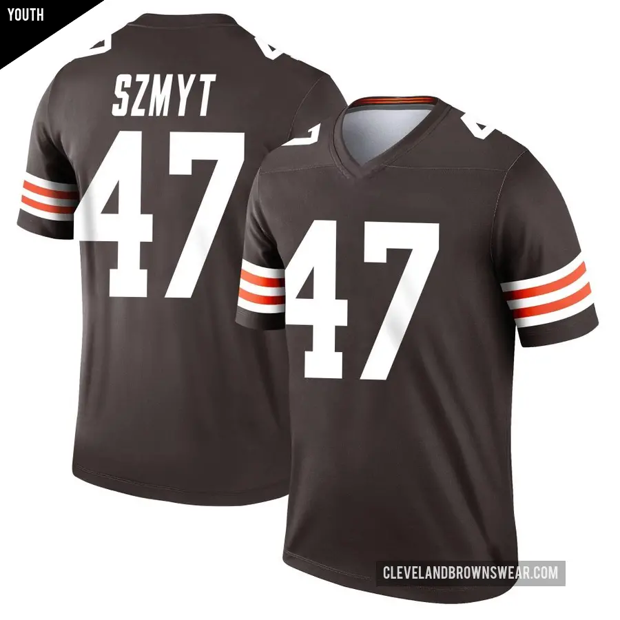 Youth Cleveland Browns ＃47 Andre Szmyt Brown Legend Jersey