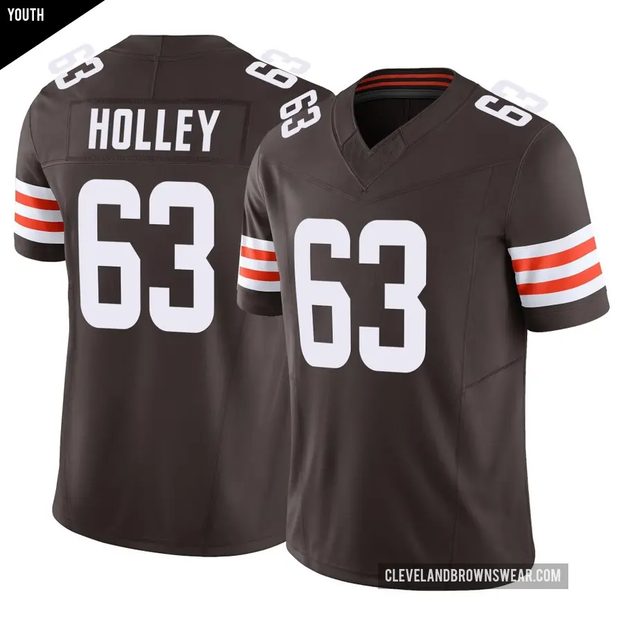 Youth Cleveland Browns ＃63 Ralph Holley Brown Limited Vapor F.U.S.E. Jersey