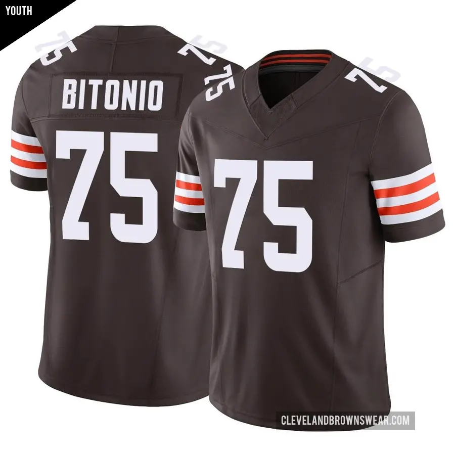 Youth Cleveland Browns ＃75 Joel Bitonio Brown Limited Vapor F.U.S.E. Jersey