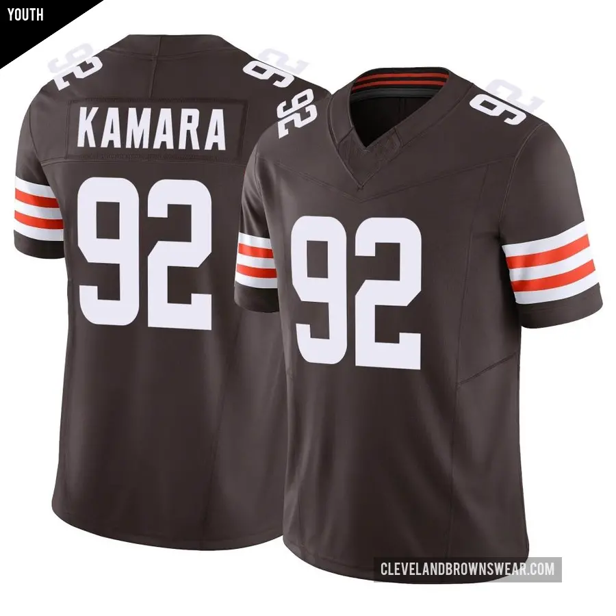 Youth Cleveland Browns ＃92 Sam Kamara Brown Limited Vapor F.U.S.E. Jersey