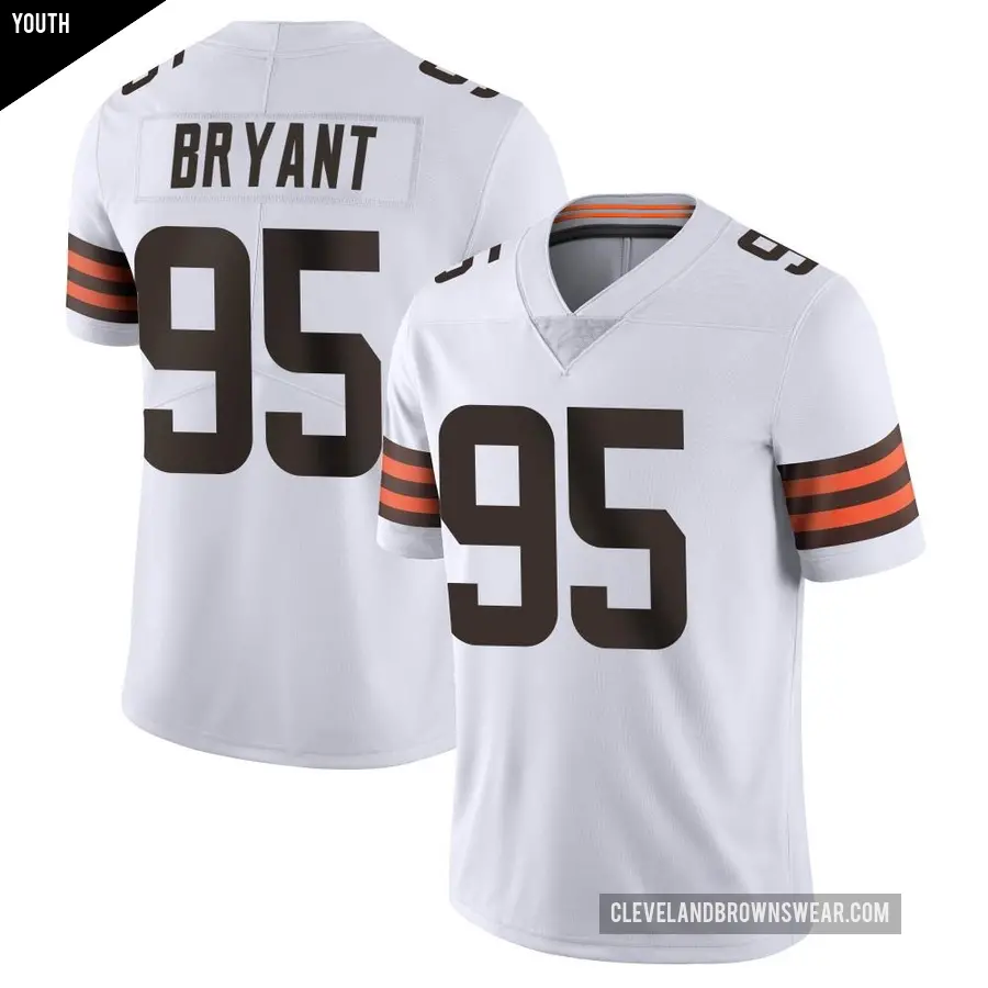 Youth Cleveland Browns ＃95 Armonty Bryant White Limited Vapor Untouchable Jersey