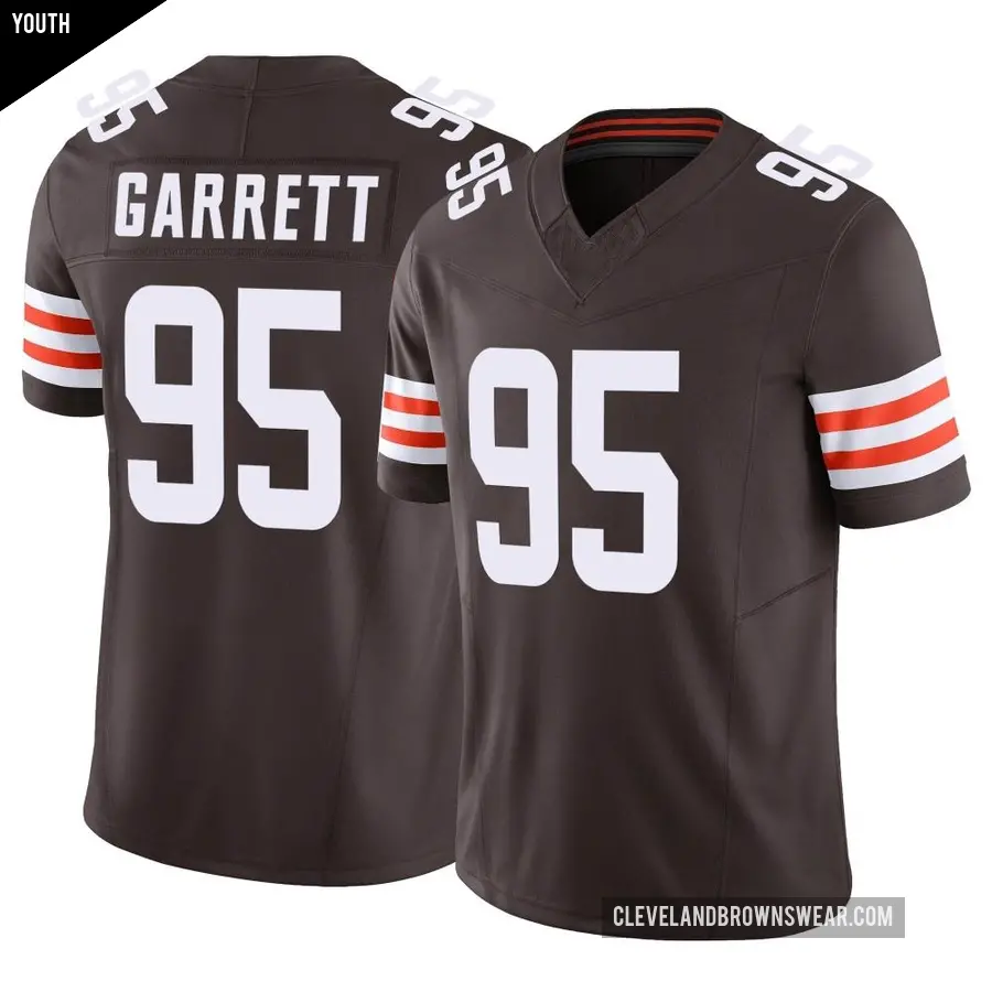 Youth Cleveland Browns ＃95 Myles Garrett Brown Limited Vapor F.U.S.E. Jersey