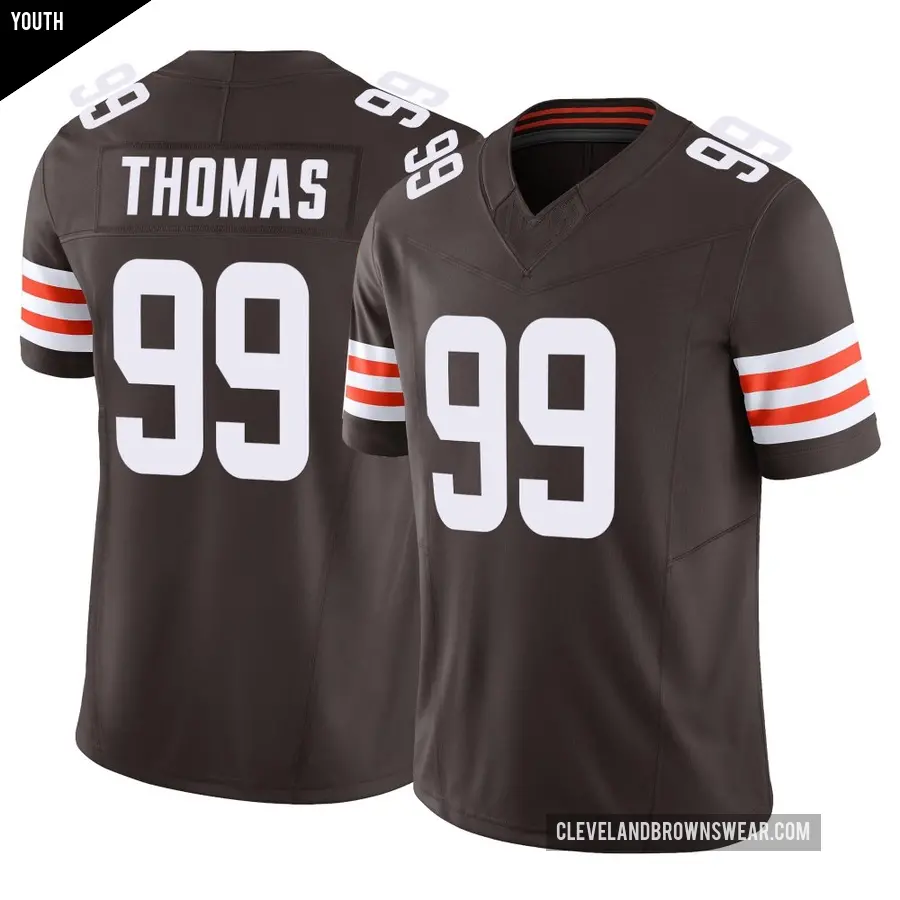Youth Cleveland Browns ＃99 Cameron Thomas Brown Limited Vapor F.U.S.E. Jersey